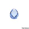 Pearshape Two Sided Briolette Crystal 10x14mm