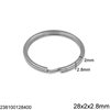Διπλός Κρίκος Σιδερένιος 28x2mm
