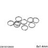 Διπλός Κρίκος Σιδερένιος 8x1.4mm