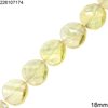 Crystal Round Faceted Flat Beads 18mm