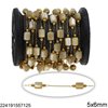 Stainless Steel Chain with Round Shell Beads