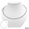 Stainless Steel Round Collar Necklace 3mm