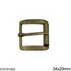 Casting Buckle 34x29mm, Bronze