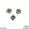 Casting Cross Bead 10mm with Hole 2.5mm, Nickel
