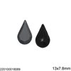 Glass Pearshape Rhinestone 13x7.8mm