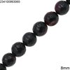 Jade Faceted Round Beads 8mm