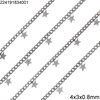 Stainless Steel Gourmette Chain 4x3x0.8mm with Soldered Part