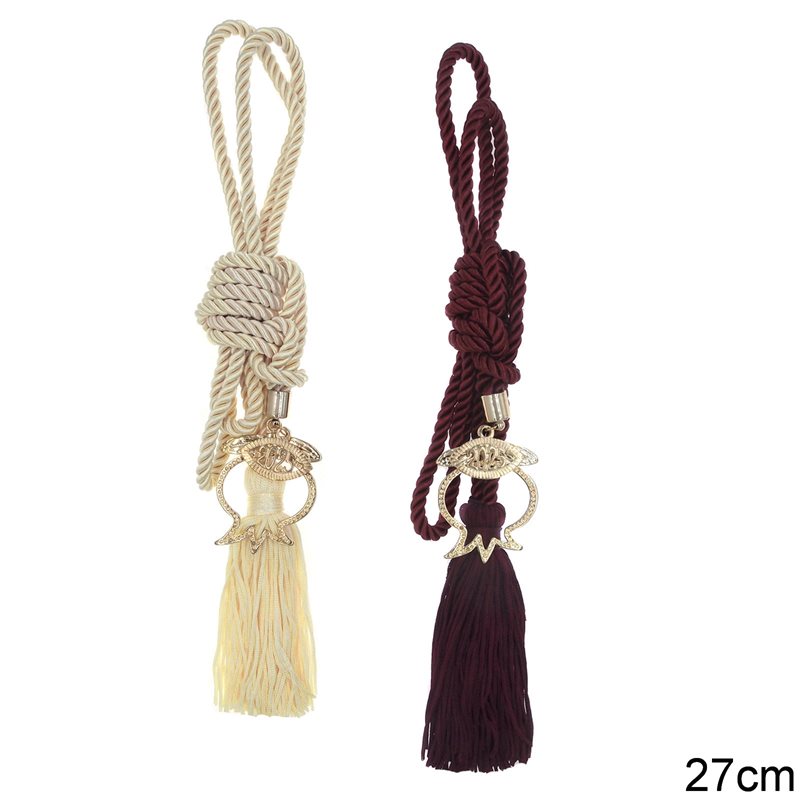 Γούρι Διακοσμητικό με Χυτό Ρόδι και Μάτι 27cm