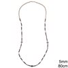Necklace with Semi Precious Stones 80cm