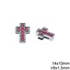 Casting Cross Bead with Rhinestones