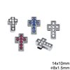 Casting Cross Bead with Rhinestones