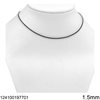 Silver 925 Necklace Riviera with Zircon 1.5mm