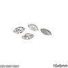 Glass Navette Stone 10x5mm