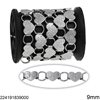Stainless Steel Link Chain 1:1 Heart-Ring 9mm