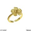 Silver 925 Ring Daisy 14mm