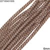 Κορδόνι με Πέτρες και Στρας Στρογγυλό 6mm
