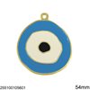 Casting Evil Eye Pendant with Enamel 54mm