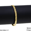 Stainless Steel Flat Box Chain Textured 5mm