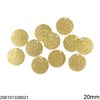 Brass Round Textured Pendant 20-30mm