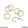 Stainless Steel Segment Hingerd Nose Ring 1.2mm