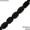 Χάνδρες Οβάλ Ταγιέ Λίθοι 10x14mm με Τρύπα 2mm