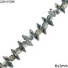 Glass Disk Faceted Beads 6x3mm