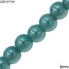Glass Round Beads Pearl Color 8mm