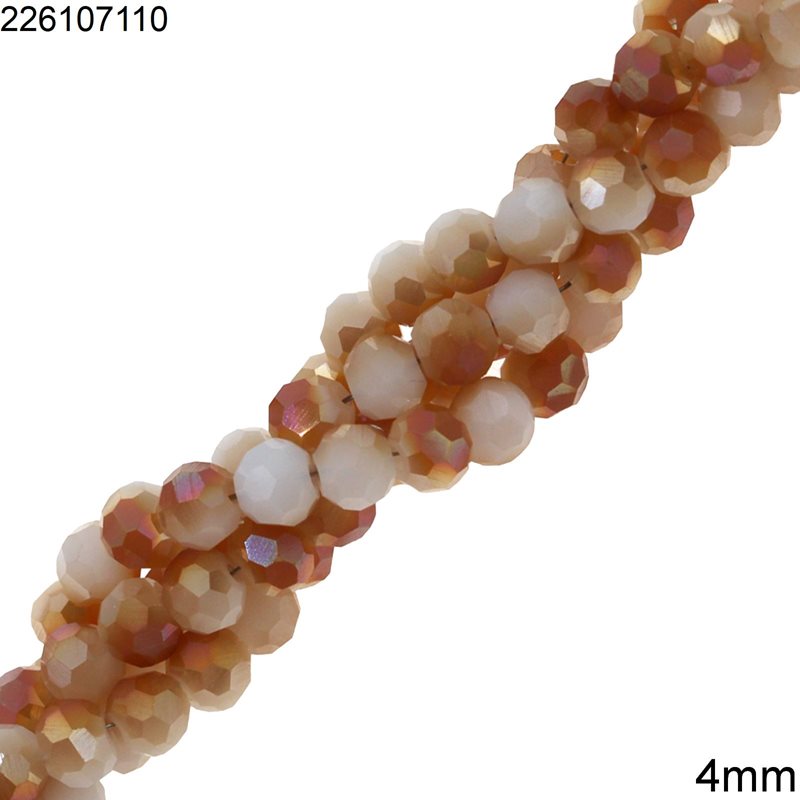 Glass Faceted Beads 4mm,AB