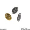 Μενταγιόν Ατσάλινο Αμμωνίτης 17.5x11mm