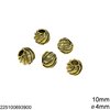 Casting Round Bead 10mm with Hole 4mm