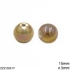 Ceramic Round Bead 15mm with Hole 3mm