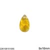 Flat Faceted Pearshape Crystal 9x16mm