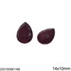 Pearshape Rhinestone 14x10mm