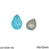 Pearshape Rhinestone 14x10mm