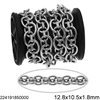 Stainless Steel Chain with Double Link 12.8x10.5x1.8mm