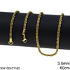 Αλυσίδα Ατσάλινη Ποπ Κορν 3.5mm
