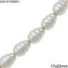 Glass Beads Pearl Coated 22-30mm