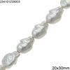 Glass Beads Pearl Coated 22-30mm