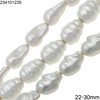 Glass Beads Pearl Coated 22-30mm