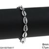Stainless Steel Chain Shells 8mm
