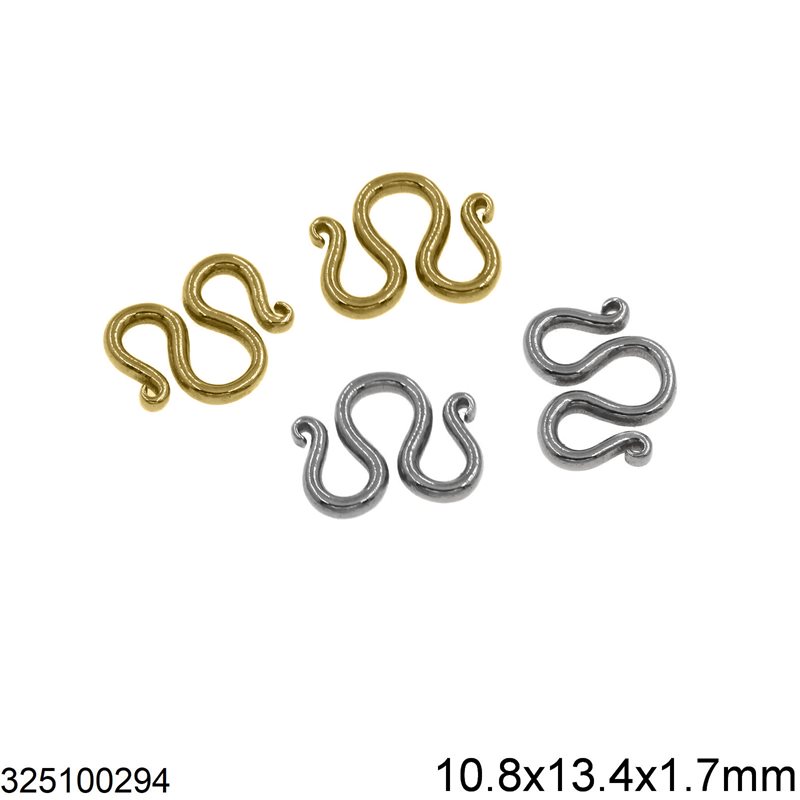 Stainless Steel Clasp 10.8x13.4x1.7mm