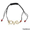 Bracelet with Casting Spacer and Macrame Clasp