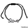 Bracelet with Casting Spacer and Macrame Clasp