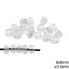 Glass Beads Transparent Colors with Hole 6-8mm