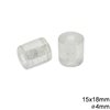Glass Beads Transparent Colors with Hole 6-8mm