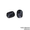 Χάνδρα Πλαστική Οβάλ 12X16mm με Τρύπα 3mm

