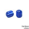 Χάνδρα Πλαστική Οβάλ 12X16mm με Τρύπα 3mm
