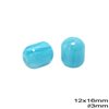 Χάνδρα Πλαστική Οβάλ 12X16mm με Τρύπα 3mm
