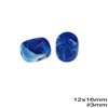 Χάνδρα Πλαστική Οβάλ 12X16mm με Τρύπα 3mm
