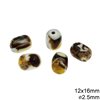 Plastic Bead Oval 12x16mm with Hole 2.5mm
